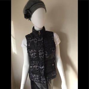 Michael Kors animal print down puffer vest